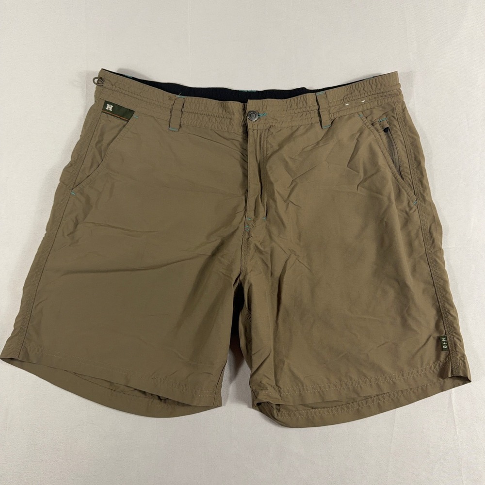 Howler Bros Horizon Hybrid Short‎ Quick-Dry Nylon Ripstop Fishing Mens Brown 40